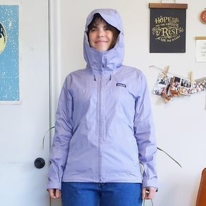 Patagonia lavender rain jacket